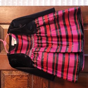 Youngland 18 months winter striped dress with black crop cardigan